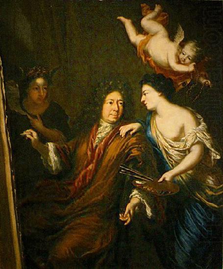 David Klocker Ehrenstrahl Selfportrait with Allegories china oil painting image